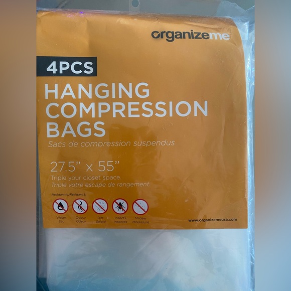 4 piece Hanging Compression Bags - Picture 1 of 3